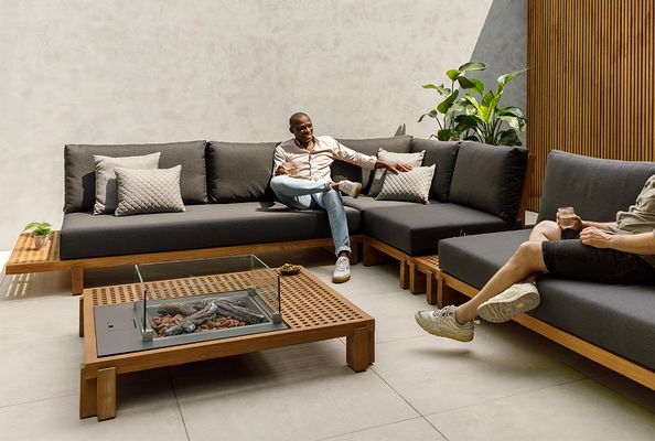 Morena lounge met vuurtafel