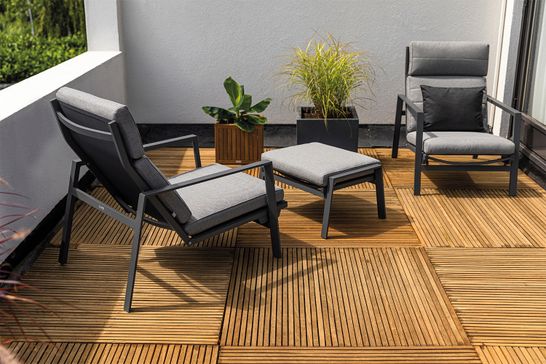 Bondi verstelbare relaxstoel aluminium Life Outdoor Living
