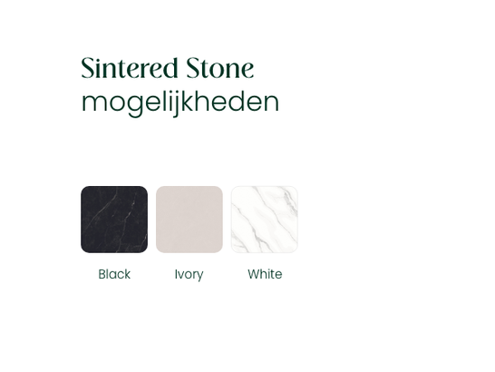 sintered stone kleuren mogelijkheden