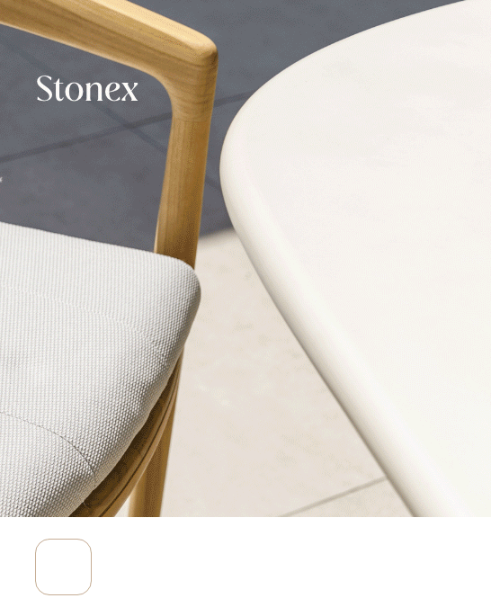 Endless combinations with the table tops from Life Outdoor Living