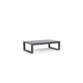 Loungetisch Nisa 83,5x140cm lava aluminium Concrete Look keramik Tischplatte