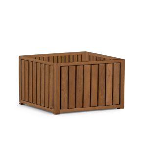 Plantenbak nevada robuust teak rechthoek