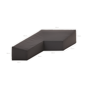 Loungesethoes hoekbank - 180x210x85cm Loungesethoes hoekbank - 180x210x85cm