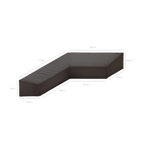 Loungesethoes Fitz Roy Chaise - 270x350x80cm Loungesethoes Fitz Roy Chaise - 270x350x80cm