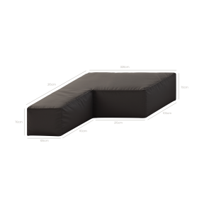 Loungesethoes Nevada Chaise - 320x215x70cm