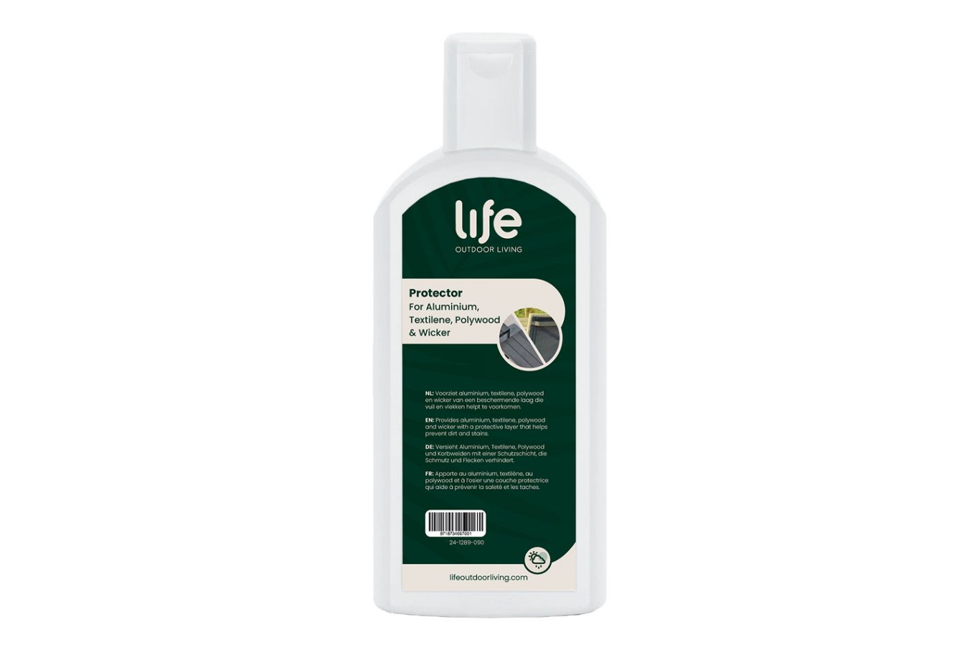 LIFE Outdoor Living Aluminium/Textilene/polywood/wicker protect 0,5 ltr