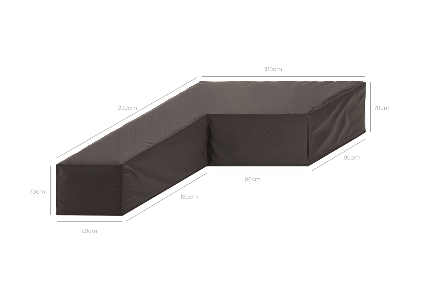 Loungesethoes Chaise longue - 220x180cm