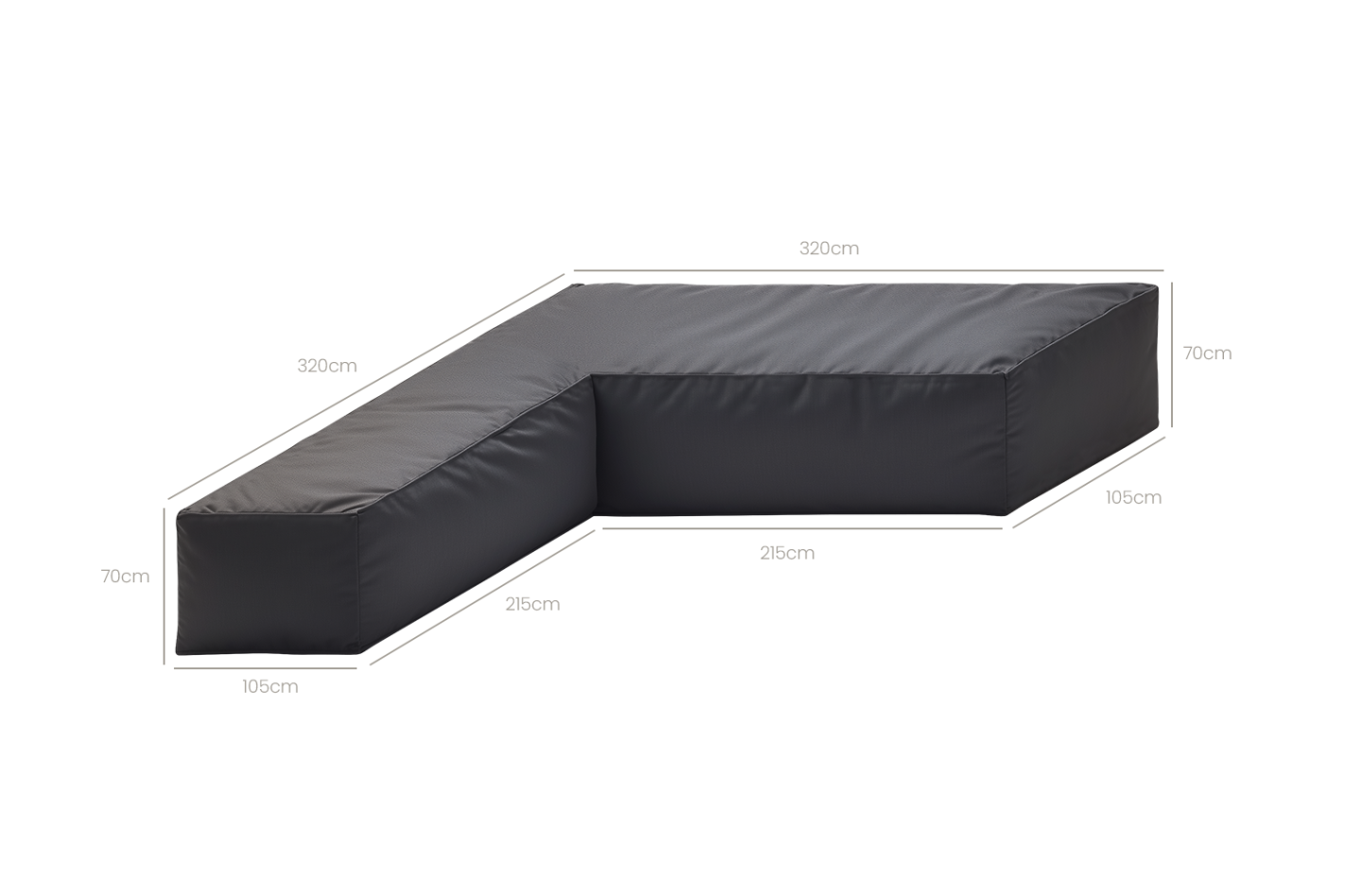 Beschermhoes 26 Nevada lounge hoek 320x320x70 Beschermhoes 26 Nevada lounge hoek 320x320x70