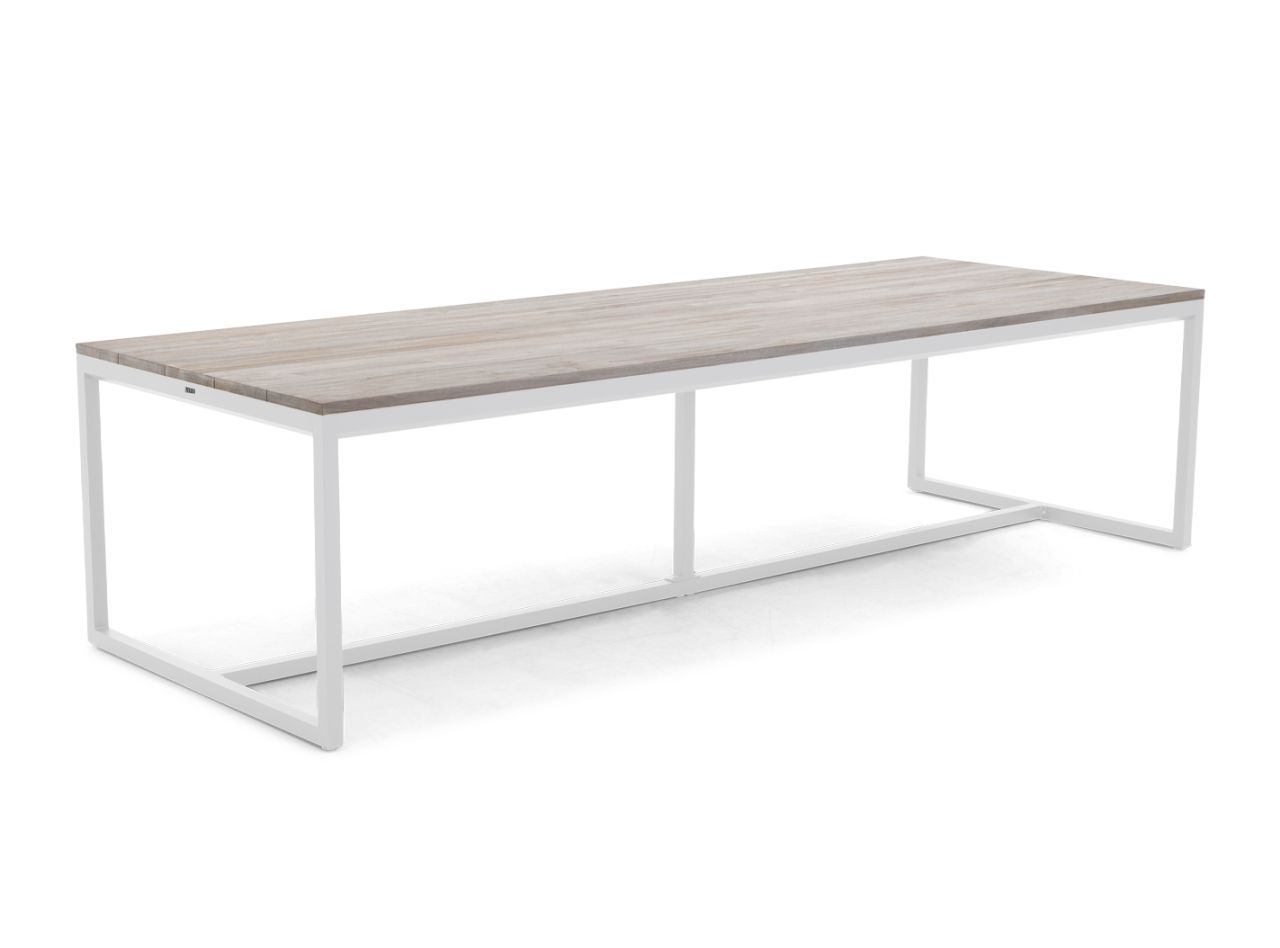 Garden table Alvaro 300x110cm grey teak