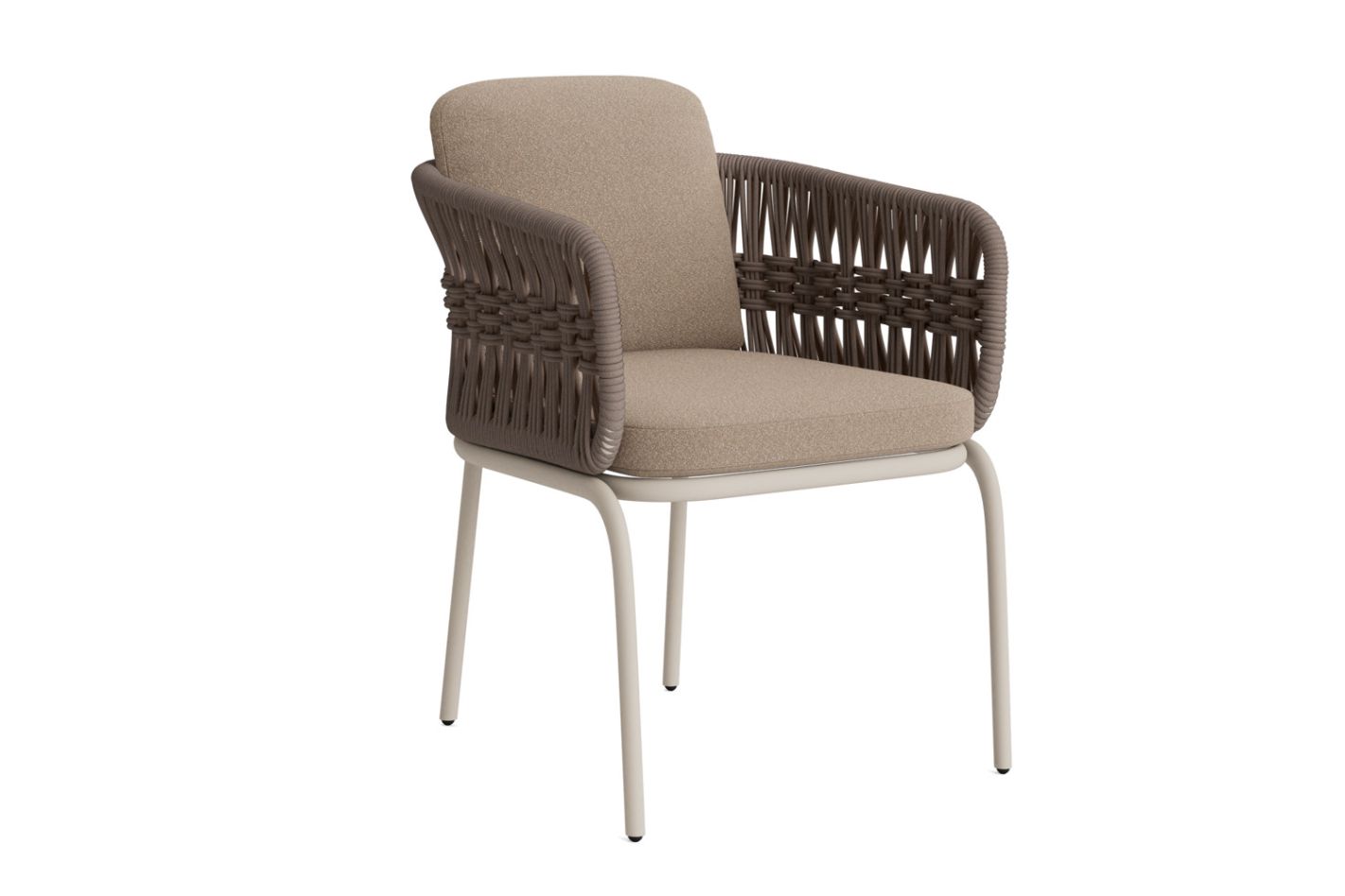 Girona tuinstoel beige/beige rucore/boucle taupe kussens