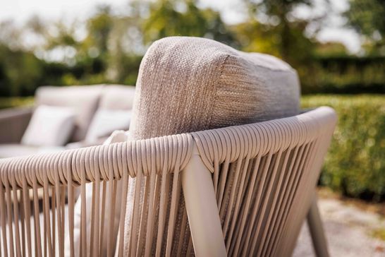 Moma loungeset beige aluminium met touw